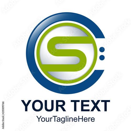 Initial letter CS logo design template element for business and company identity