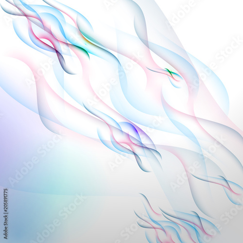 Abstract movement of beautiful curves