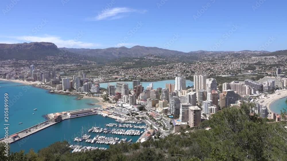 View over the spanish town Calp/Calpe, Valencia, Spain. View over the spanish town Calp/Calpe, Valencia, Spain.