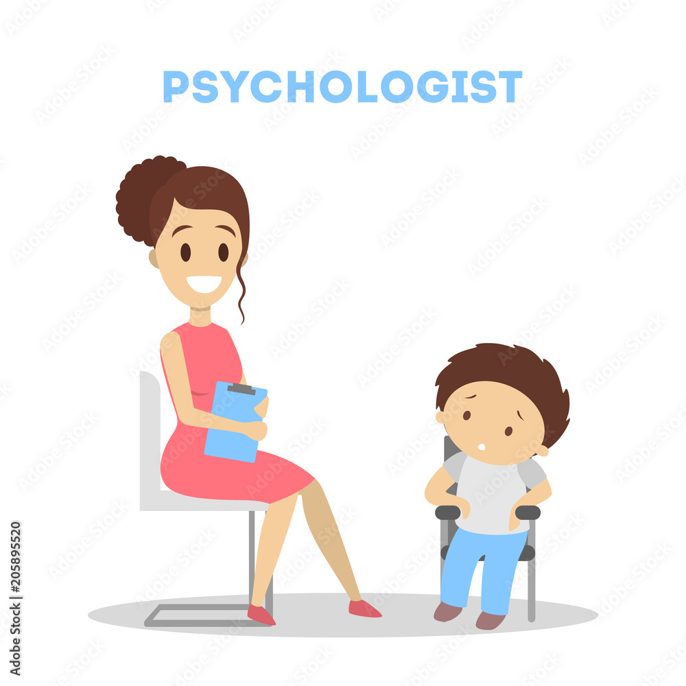 Child at psychology.