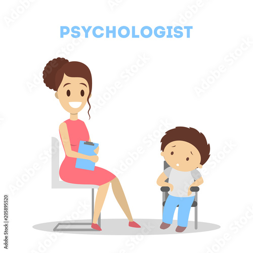Child at psychology.