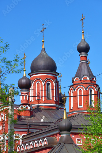 Skhodnya, Russia - Trinity temple in Skhodnya Russia photo