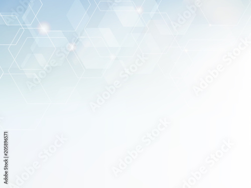 Abstract hexagon technology background.