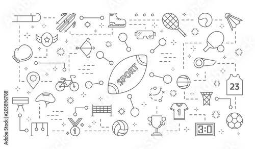 Sport icons set.