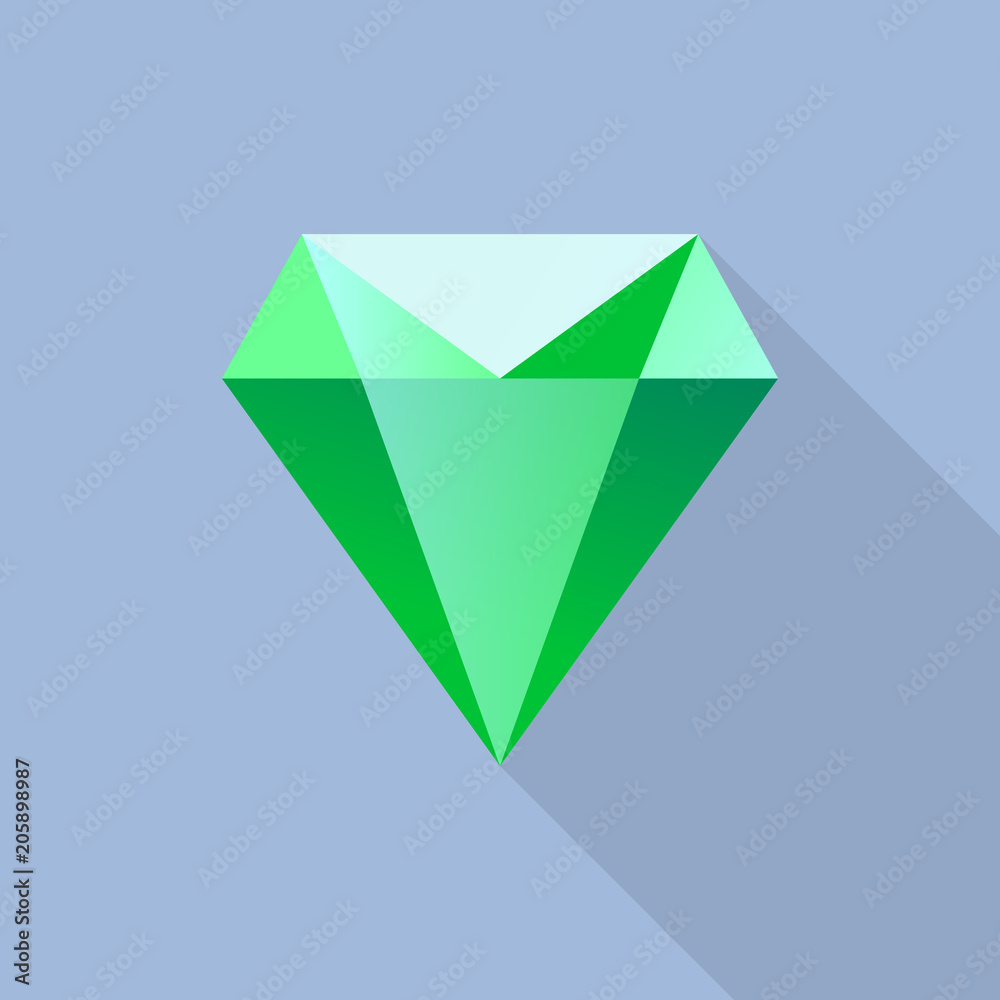 Fotografía Diamond emerald icon