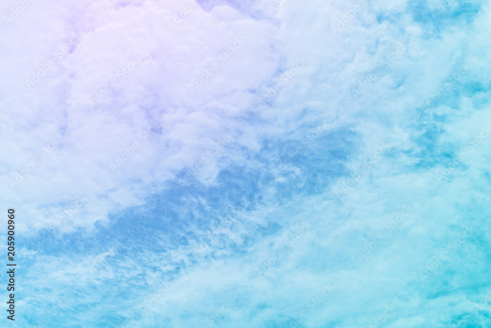 Obraz premium sun and cloud background with a pastel colored