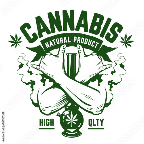 Cannabis Vector Emblem