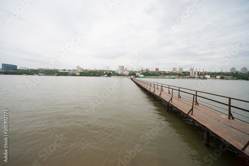 Wallpaper Mural Old river berth Torontodigital.ca