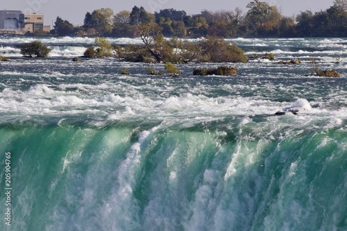 Background with an amazing Niagara waterfall