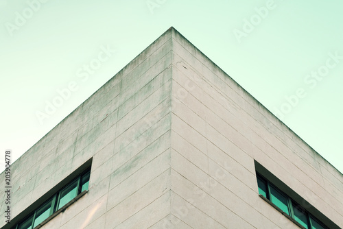 Abstract architecture. Close up of building facade