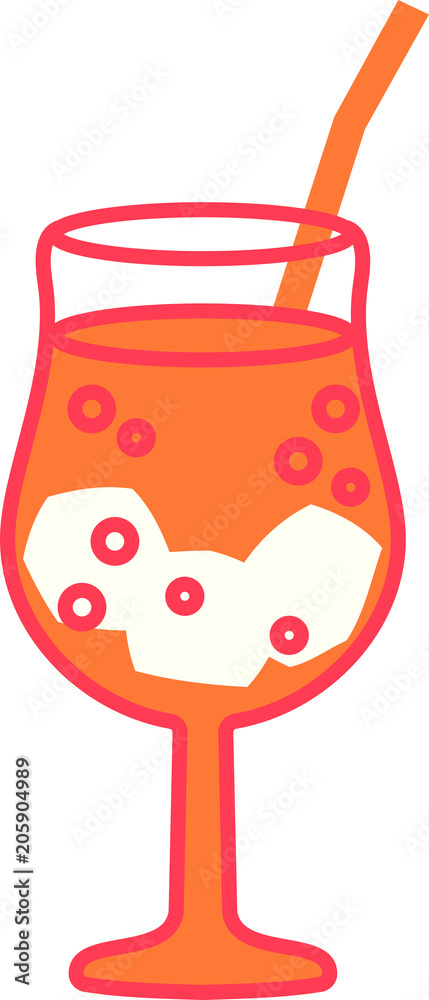 Warm color Ice cider illustration Warm color Ice cider illustration