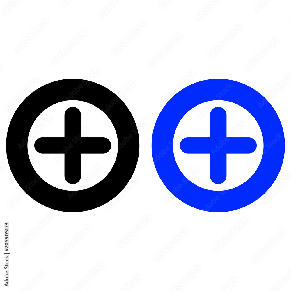 Fototapeta premium Add vector icon
