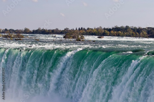 Postcard with an amazing Niagara waterfall