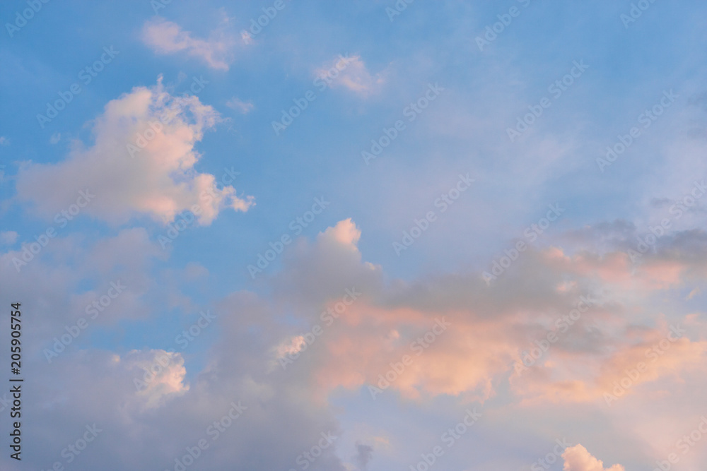 Sunset sky clouds, light rays and other atmospheric effect Sunset sky clouds, light rays and other atmospheric effect