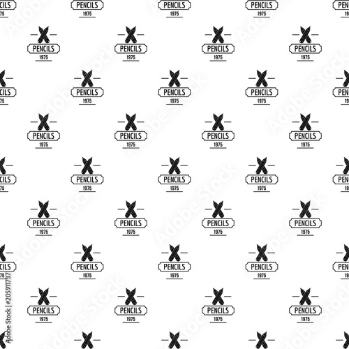 Pencil pattern vector seamless repeat for any web design