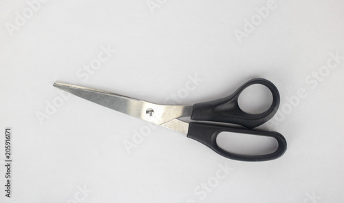 Scissors on an isolated white background 