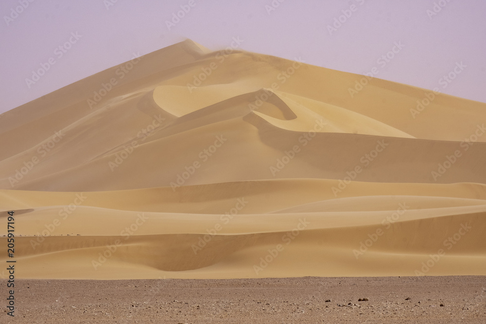 Big dunes in Grand Erg Occidental in Sahara desert, Algeria