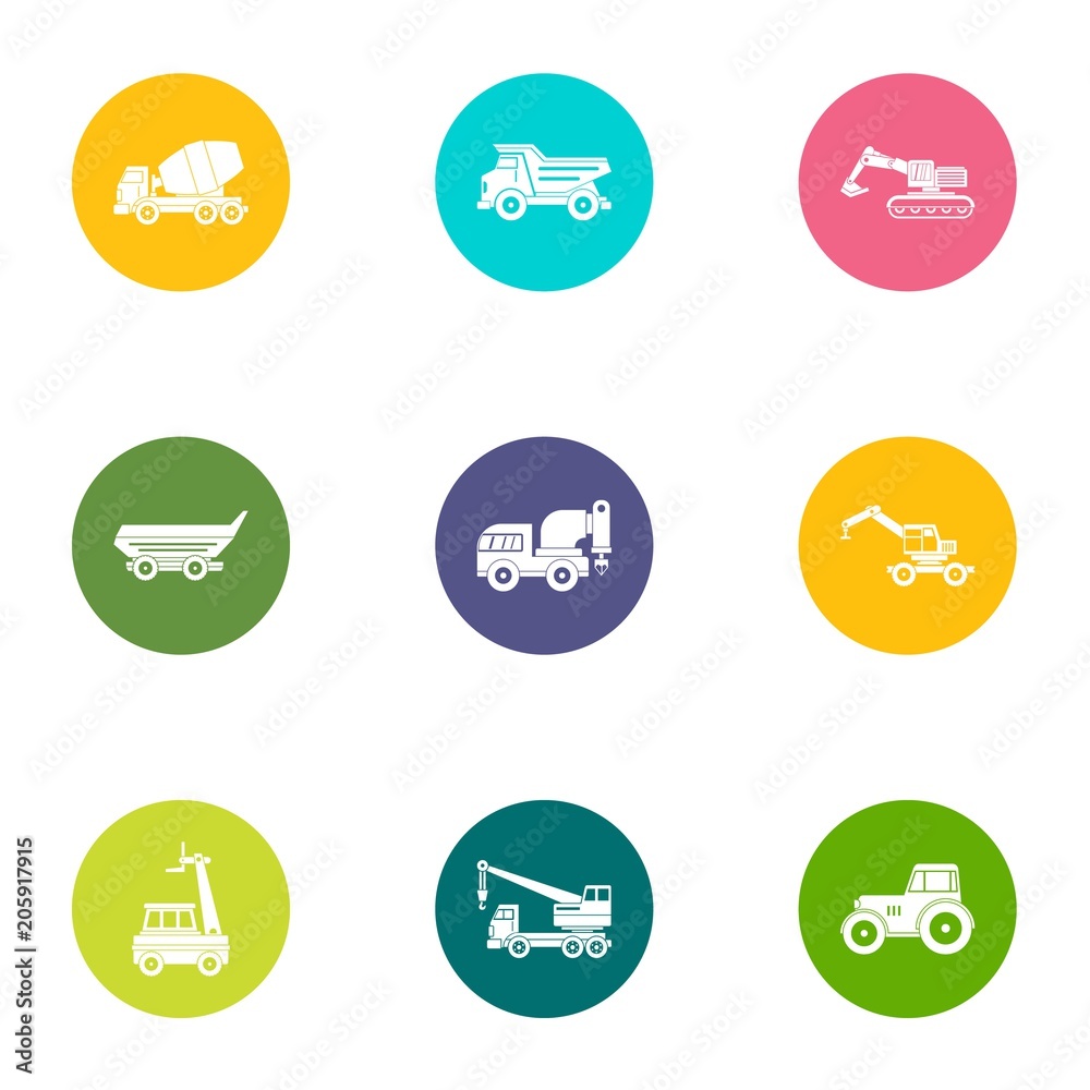 Operating personnel icons set. Flat set of 9 operating personnel vector icons for web isolated on white background Operating personnel icons set. Flat set of 9 operating personnel vector icons for web isolated on white background