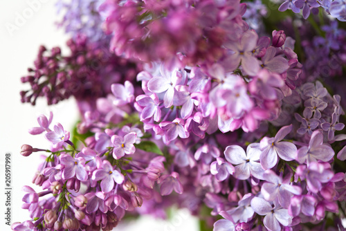 Lilac spring bouquet