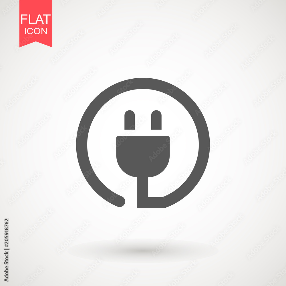 Plug Icon. uk electric plug icon. Illustration style is flat iconic black symbol on a white background Plug Icon. uk electric plug icon. Illustration style is flat iconic black symbol on a white background