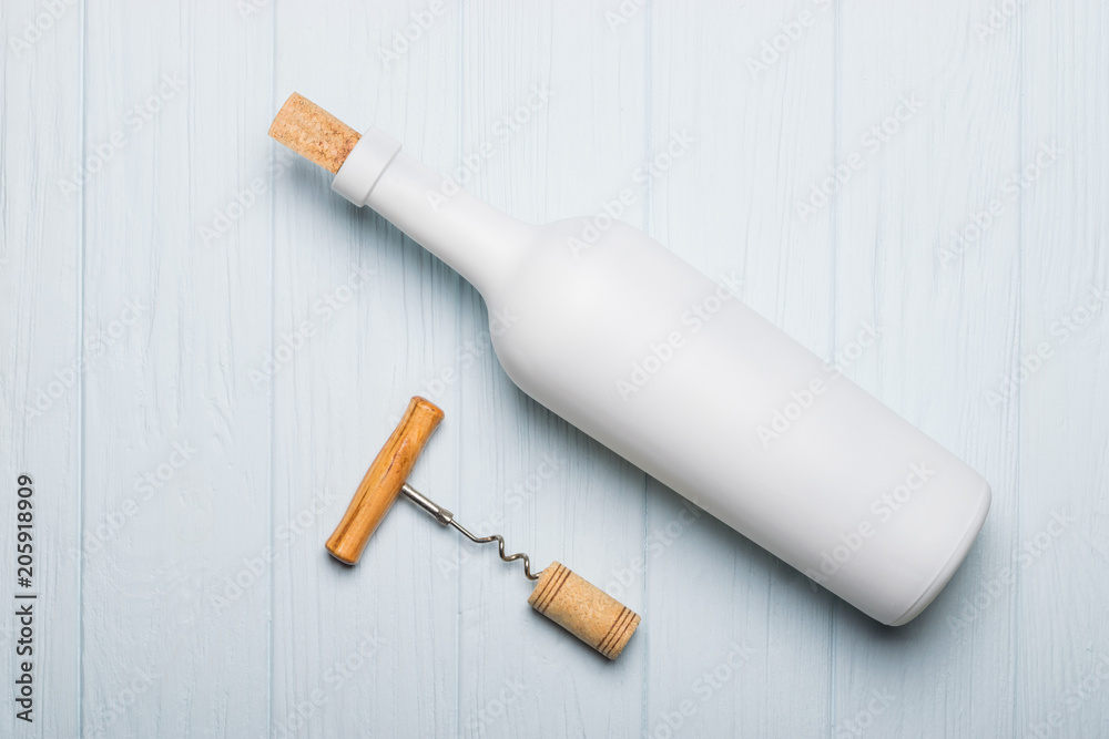 Wine bottle on background - Mock-up Wine bottle on background - Mock-up