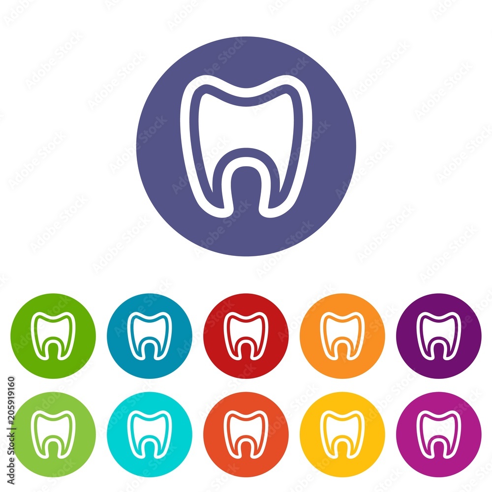 Tooth with root icon. Simple illustration of tooth with root vector icon for web Tooth with root icon. Simple illustration of tooth with root vector icon for web