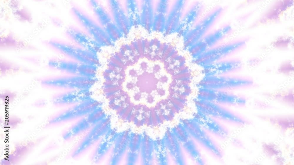 Spinning abstract magic circle. Esoteric cosmic mandala. Looping footage. Symbol of the sun.