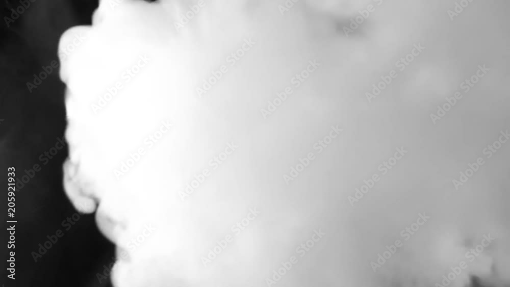 Seamless motion of smoke on a black background, smoke atmosphere Seamless motion of smoke on a black background, smoke atmosphere