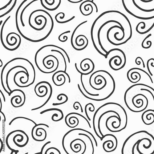 4641538 Adstract hand drawn seamless pattern with waves.