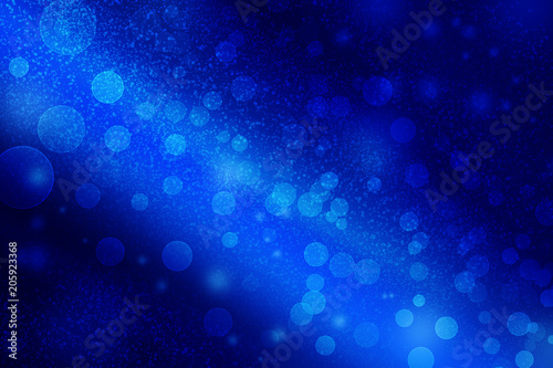 blue abstract background with bokeh and glow
