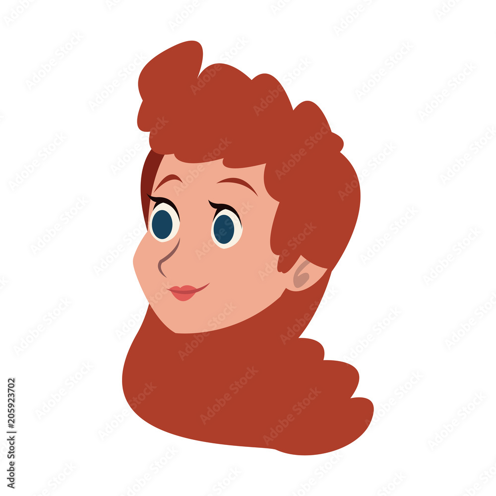 Young woman face vector illustration graphic design Young woman face vector illustration graphic design