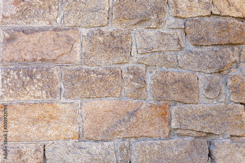 Fototapeta premium texture wall of granite stones