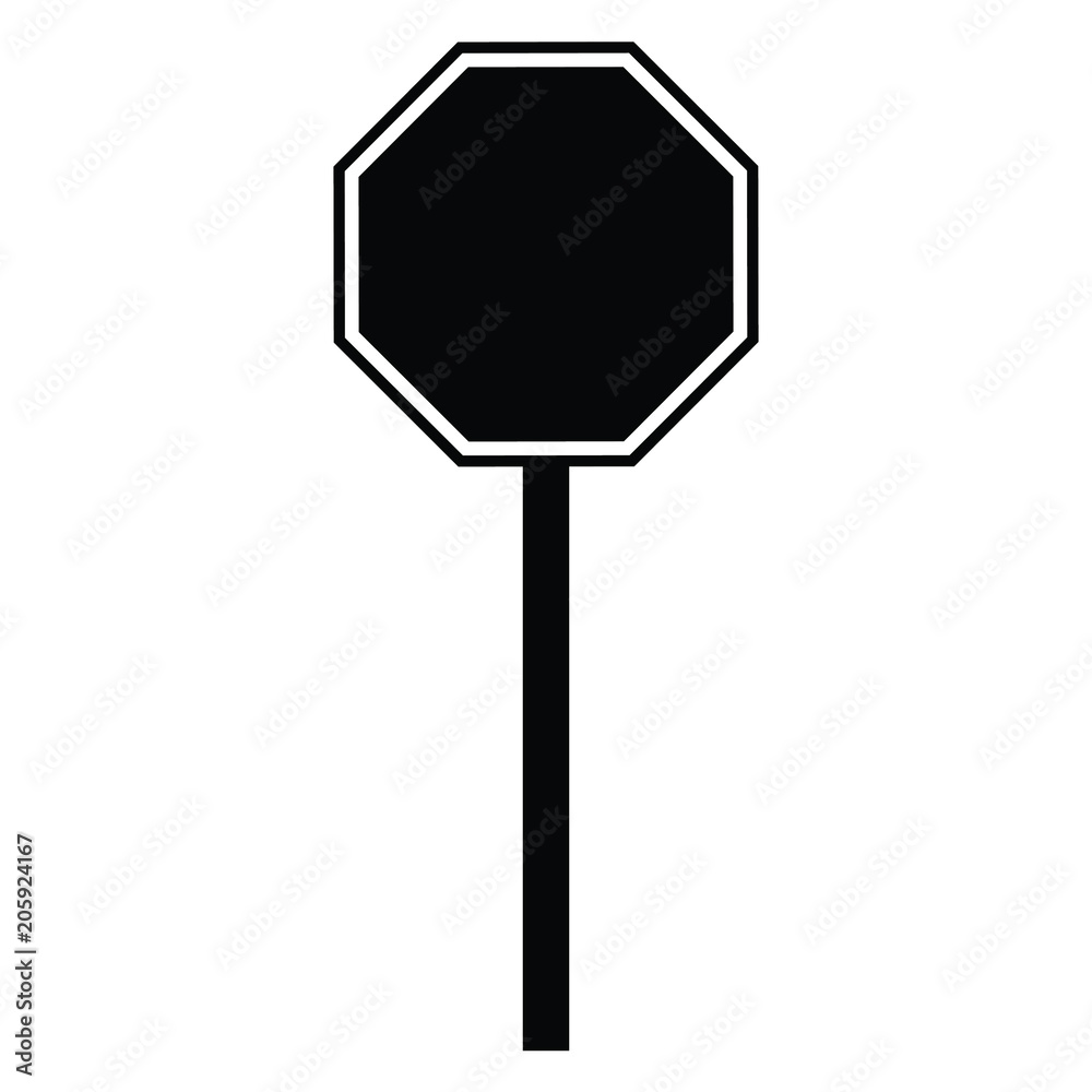 A black and white silhouette of a sign A black and white silhouette of a sign