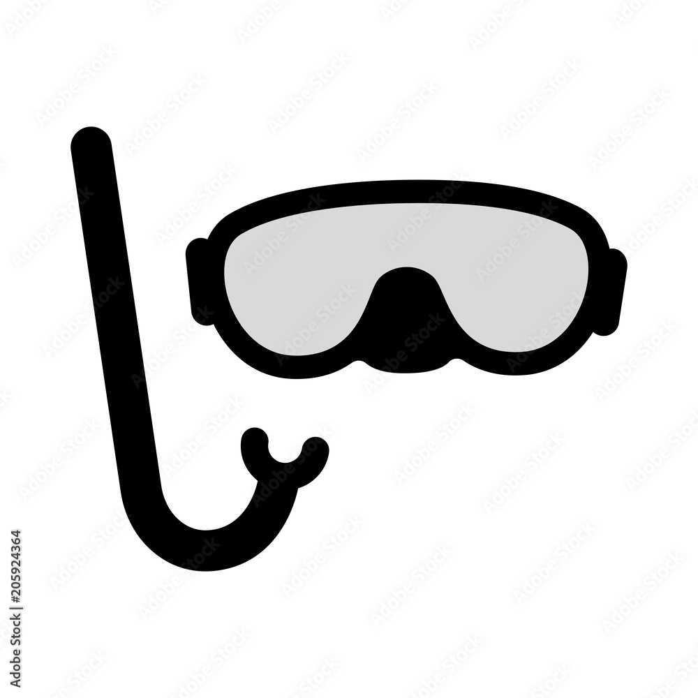 Snorkel Clipart Black And White