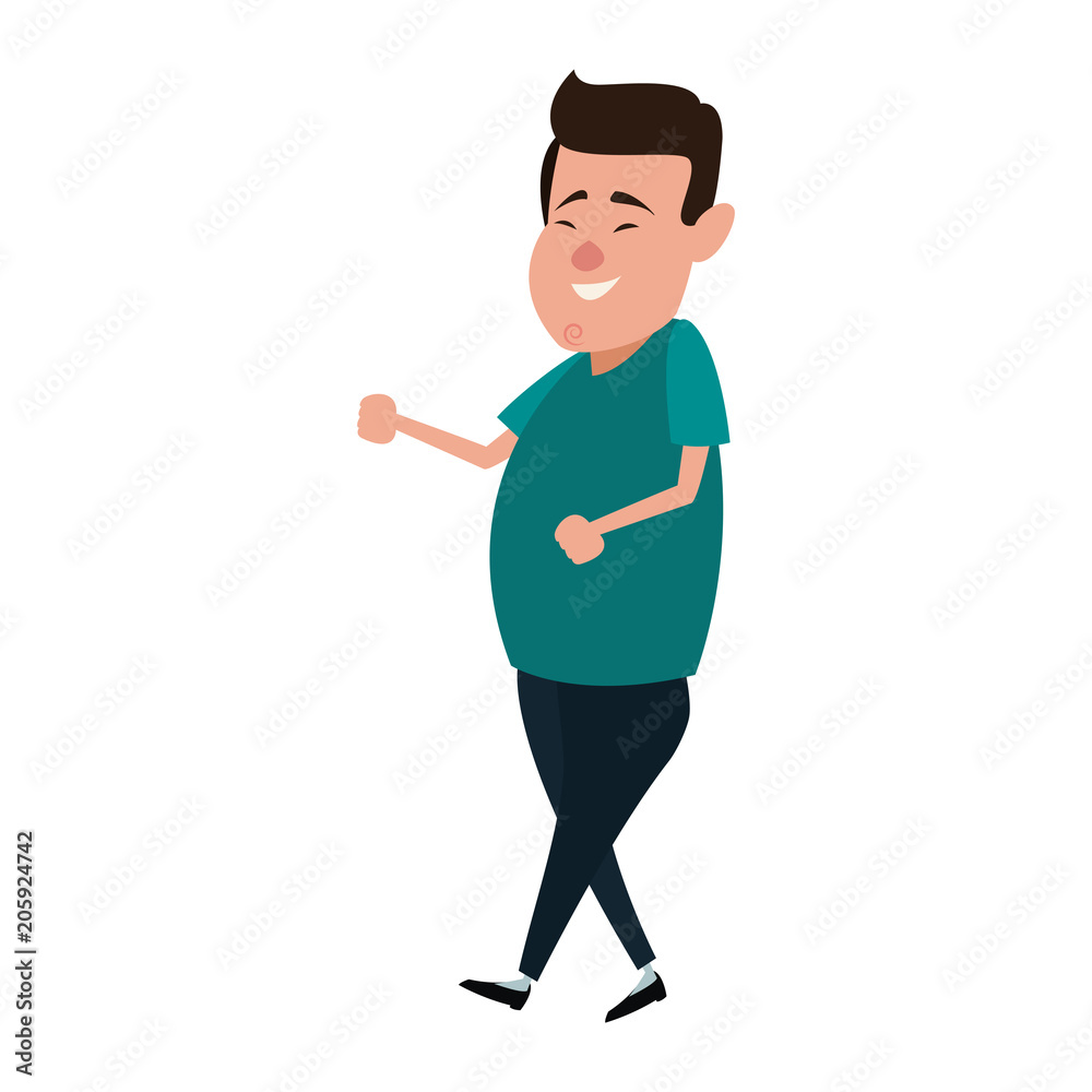 Fat man cartoon vector illustration graphic design Fat man cartoon vector illustration graphic design