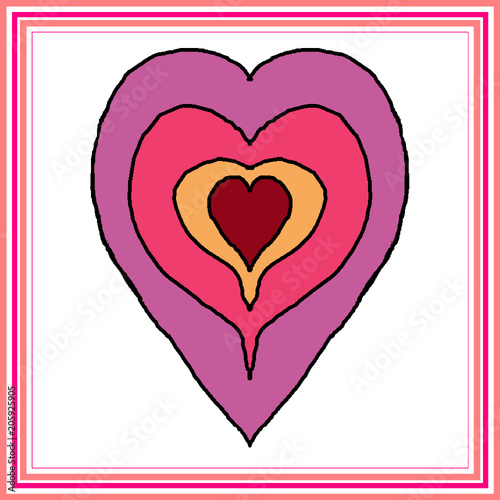 Heart in a frame