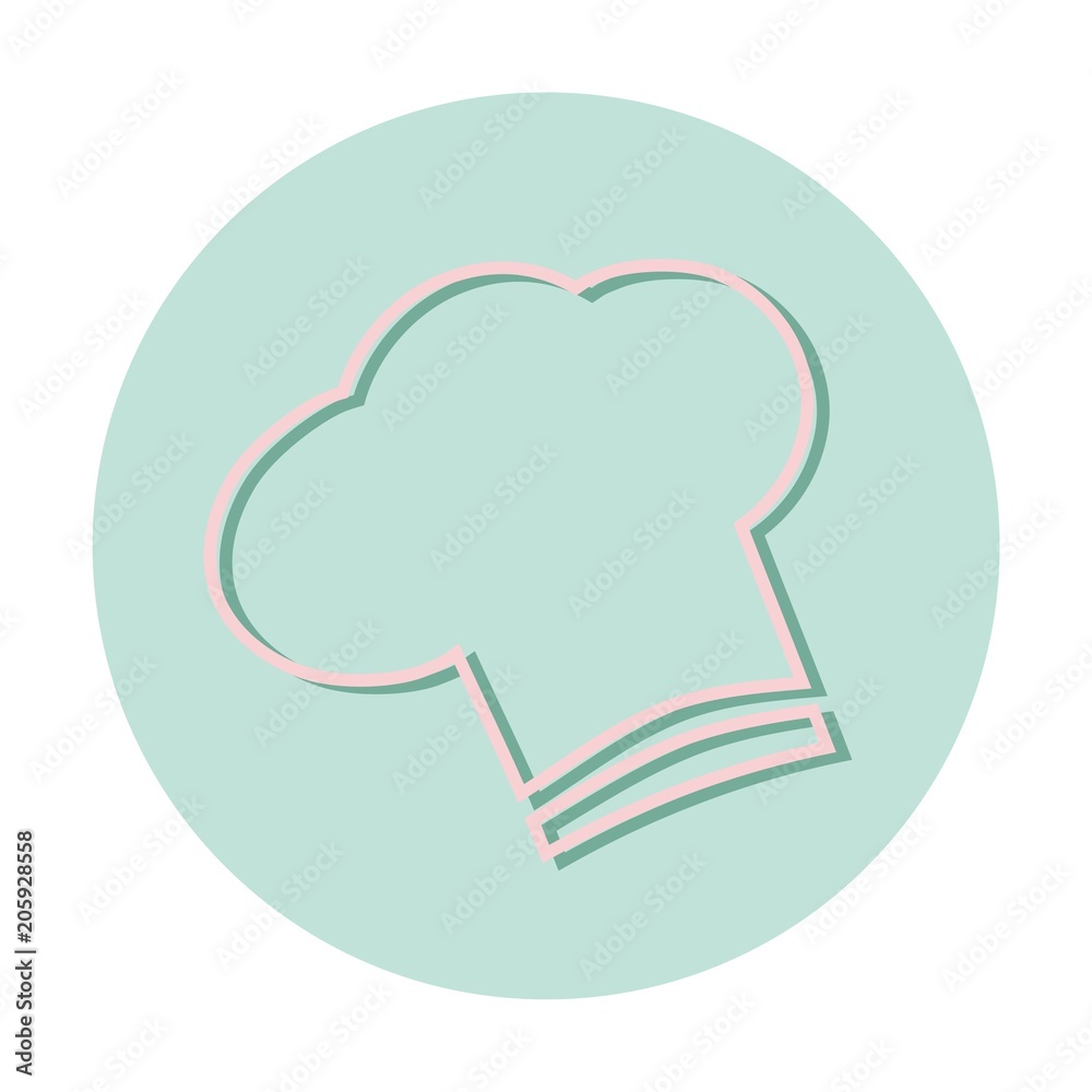 Vector illustration of a icon restaurant - chef's hat Vector illustration of a icon restaurant - chef's hat