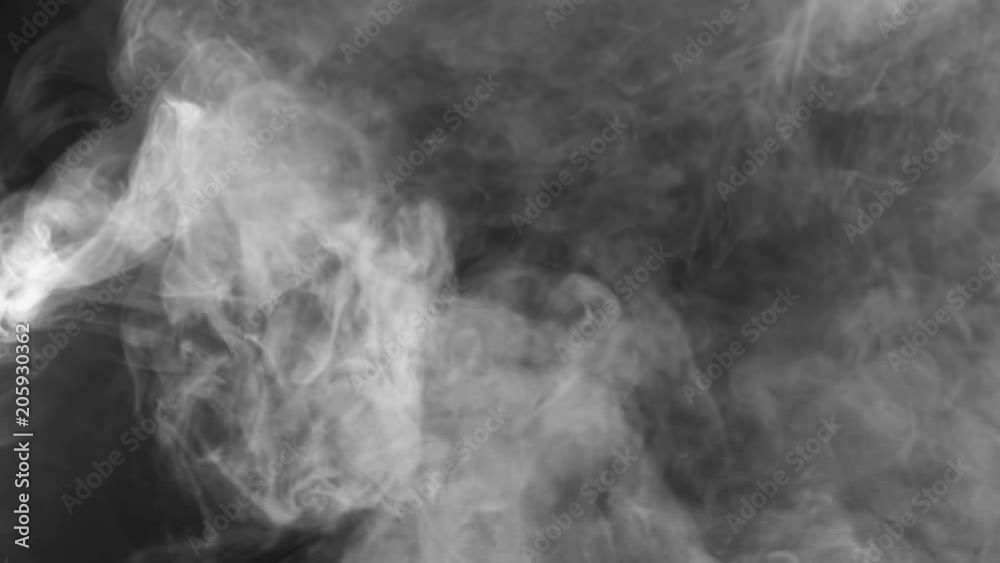 Seamless motion of smoke on a black background, smoke atmosphere Seamless motion of smoke on a black background, smoke atmosphere