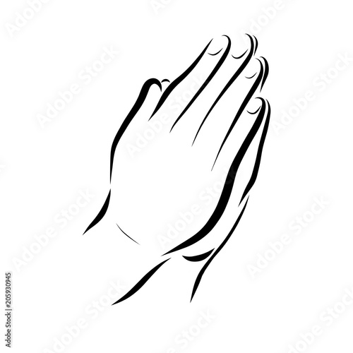 prayer, hands of a praying person
