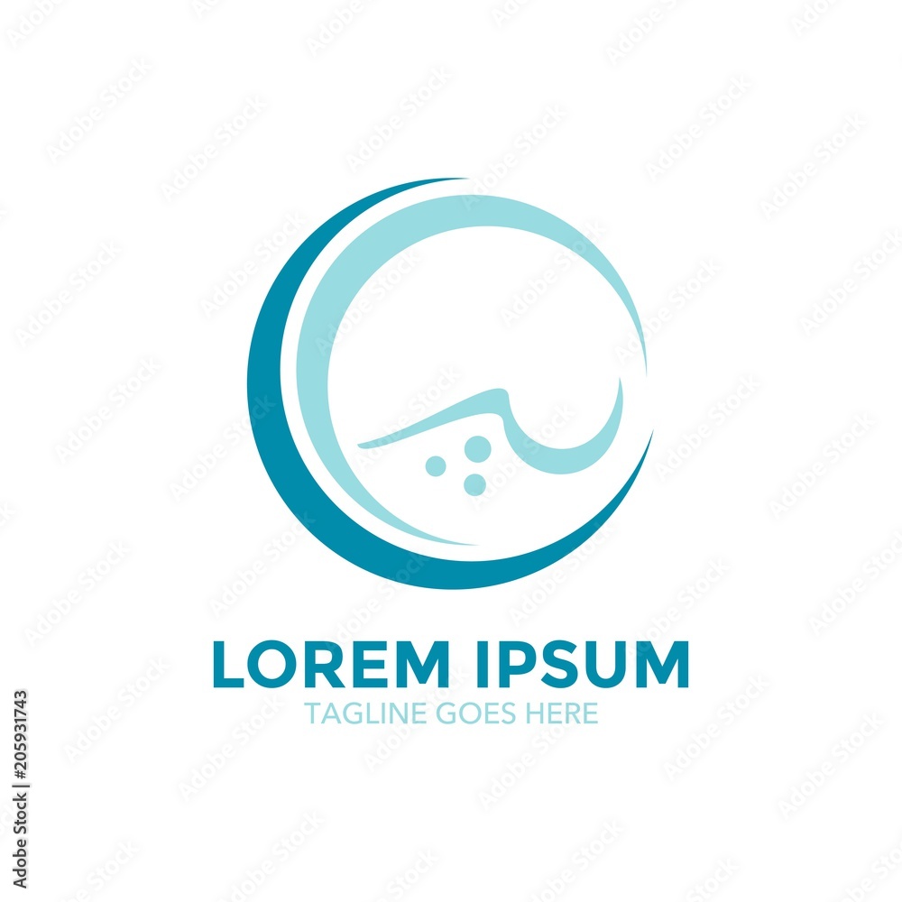 unique wave logo vector design. icon. vector illustration unique wave logo vector design. icon. vector illustration