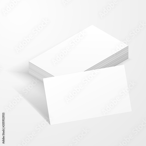 Business cards blank mockup template created by vector.