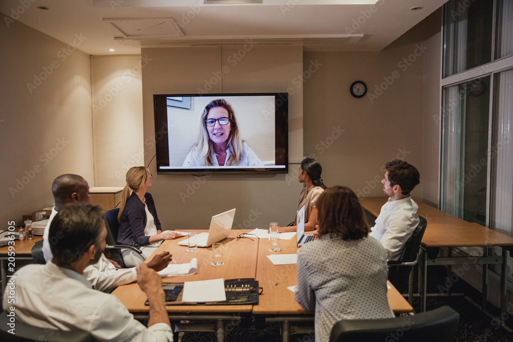 Video Call at the Conference Video Call at the Conference