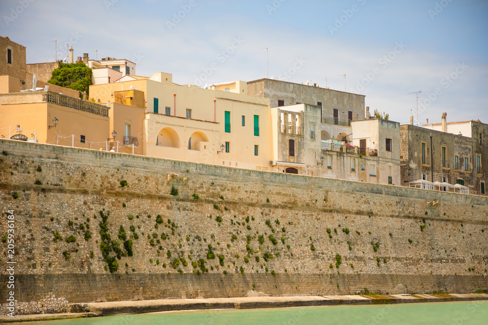 View of small town Otranto, province of Lecce in the Salento peninsula, Puglia, Italy