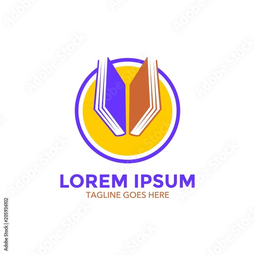 book store logo vector design. icon. vector illustration Free Download book store logo vector design. icon. vector illustration - GFXLoad