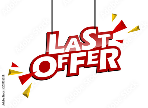 red and yellow tag last offer