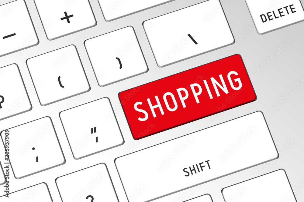 Shopping - 3D computer keyboard Shopping - 3D computer keyboard