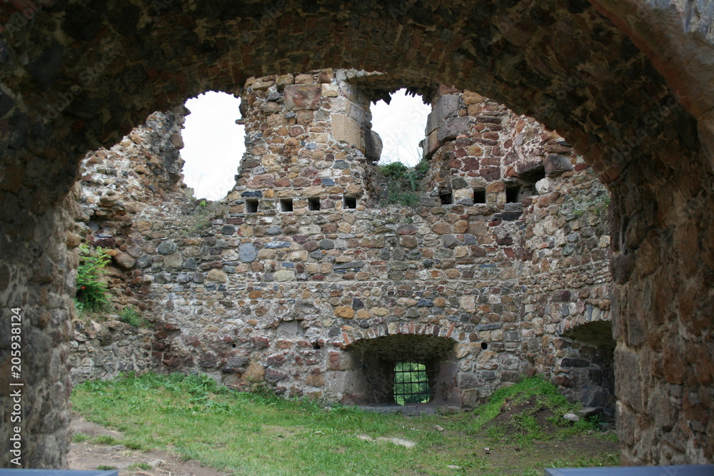 Ruined arches of Somosko Fortress, Slovakia