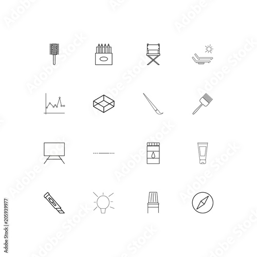 Creative Process And Design linear thin icons set. Outlined simple vector icons