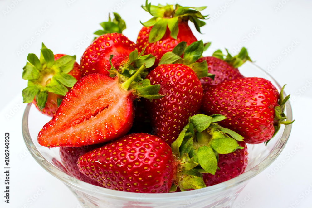 Strawberry isolated on white background. Clipping Path Strawberry isolated on white background. Clipping Path
