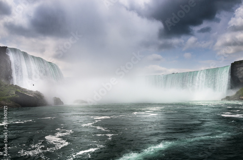 Scenic view of Niagara falls photo